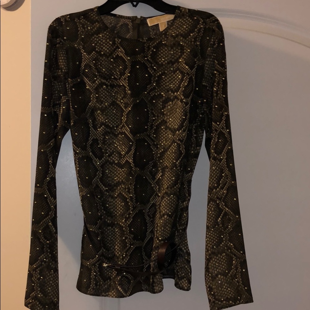 Michael Kors Snake Print Top